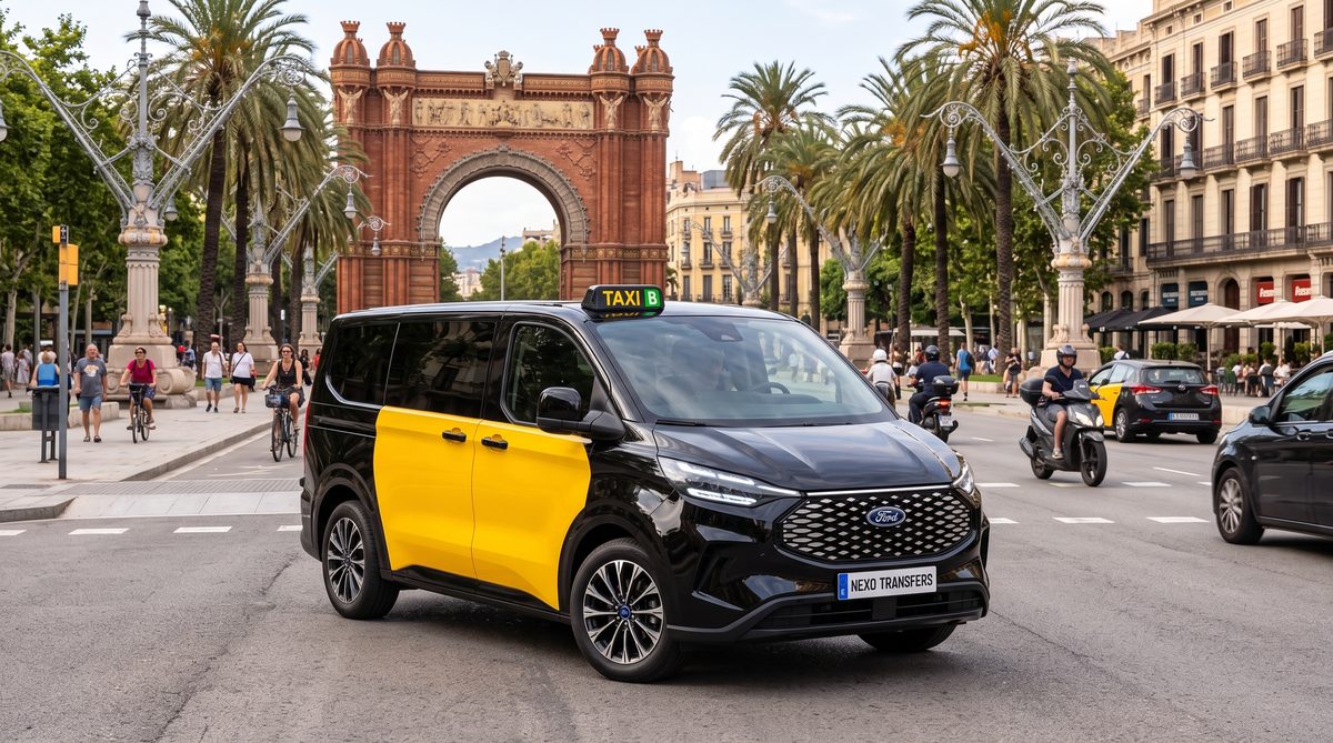 Westlane Barcelona Transfers Ford Tourneo Custom Arc de Triomf Barcelona – large group transfers up to 8 passengers